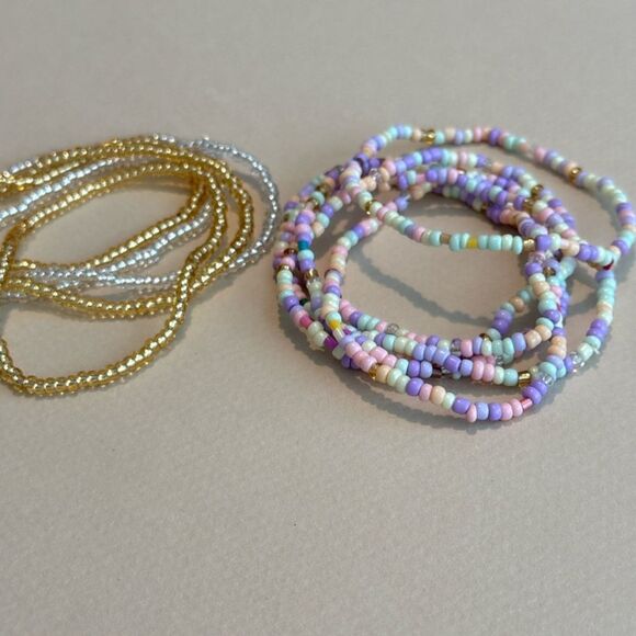 Colorful Beaded Bracelet Set N1344 - Picture 3 of 4